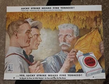 Vintage Saturday Evening Post Advertisement Lucky Strike 1943