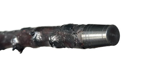 Vintage Antique Irish Blackthorn Wood Brass Tip Fighting Knob Walking Stick Cane - Picture 6 of 9