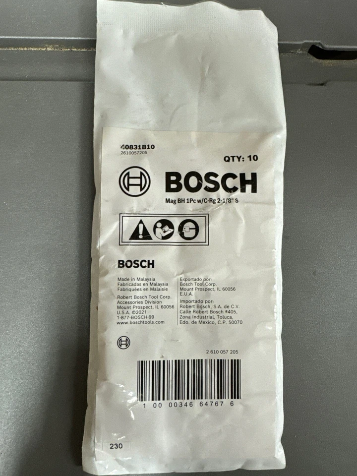 1/4” Bit Driver. Bosch 2  1/8”  Bit Driver For 1/4” Bits. Magnetic With C ring  - Image 2 of 2