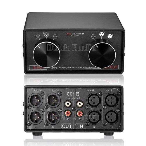 Divisor de auriculares selector pasivo selector pasivo de 3,5 mm AUX/XLR/RCA - Imagen 8 de 8