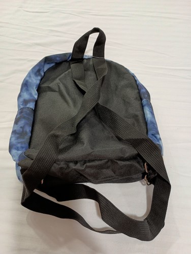 Blue Tie Dye Mini Backpack Purse Bookbag Adjustable Straps Front Zipper Pocket - Picture 8 of 19