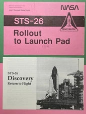 STS-26 ROLLOUT TO LAUNCH PAD NASA VEHICLE PERMIT PASS & RETURN TO FLIGHT SHEET