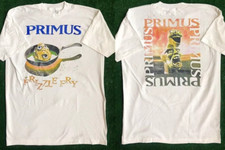 Primus Frizzle Fry 1990 Tour Vintage T-Shirt 90s Rock Music Tour For Fans