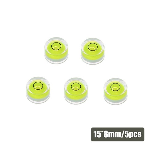 5pcs Mini Circular Precision Spirit Level Meter Bubble Horizontal Ruler Tool - Picture 15 of 16