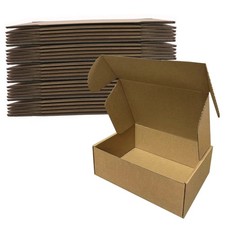 25 PCS 9x6x3 Inch Shipping Boxes Brown Corrugated Cardboard Mailer Cartons