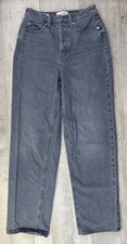 Universal Thread Highest Straight Jeans Button Up Wide Leg 4R Actual 26X29 