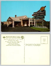 Monticello Motor Lodge Hammonton NJ Postcard