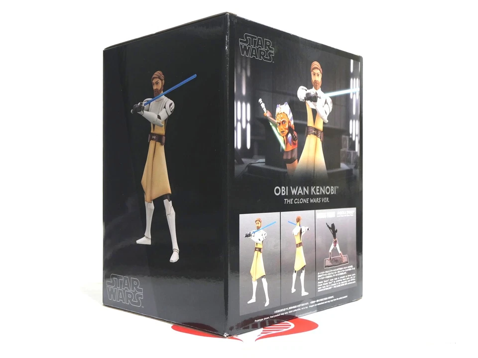 STAR WARS OBI WAN Kenobi CLONE WARS ESCALA 1/10 ArtFX Kotobukiya sin usar, en caja  Foto 3 de 3