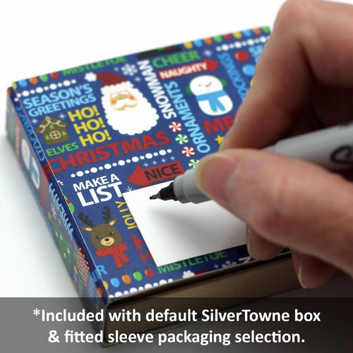 Merry Christmas Skiing Polar Bear Delivery 1oz .999 Silver Round in Gift Box - Picture 7 of 8