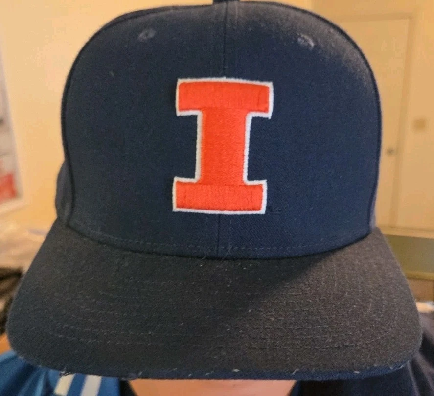 Chapeau De Soleil Vintage Illinois Fighting Illini - Orange - Taille Unique - NCAA