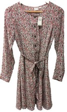 Gap Paisley Paisley Long Sleeve Shirtdress  Sz XS NWT $69.95