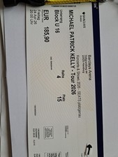 Michael Patrick Kelly Arena Tour Hamburg 1st Row Premium Card