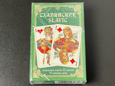 Vintage Slavic Playing Cards Deck 55 Sealed New Folk Art Collectible Poker Cards