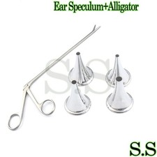 5 Pcs Set Ear Speculum Micro Alligator 3ent Surgical Nasal Ds-1143