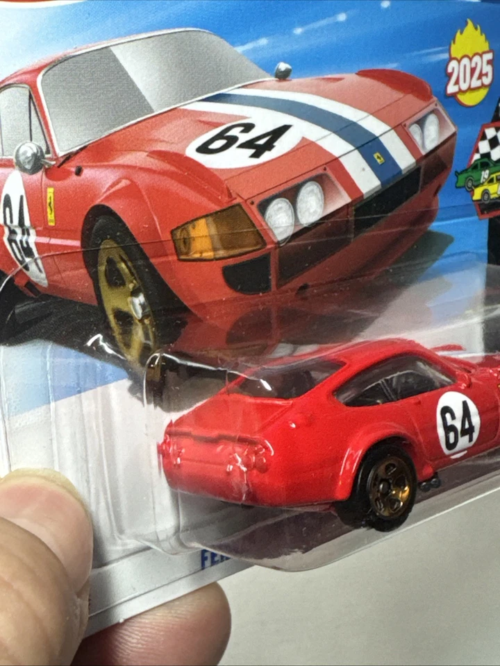 Hotwheels 1/64 🇨🇵 Ferrari 365 GTB4 Competizione mainline 2025 #10/10 - Photo 4/4