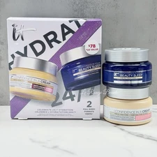 It Cosmetics Confidence in A Cream + Beauty Sleep Set - Full Size 2oz*2