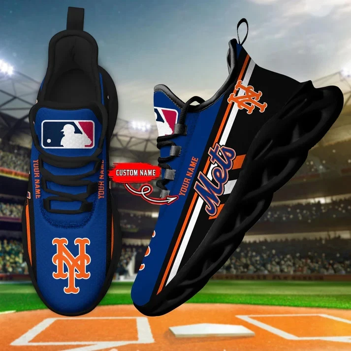 Personalized New York Baseball Team Metss Sneaker Max Soul Shoes For Adults
