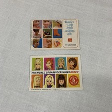 Vintage Mattel Barbie 1960s 2 Booklets: World Of Barbie Fashions, Barbie s World