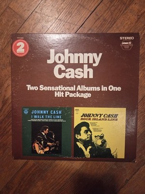 Johnny Cash Two Sensational Albums In One Hit Package Very Good Double Album
