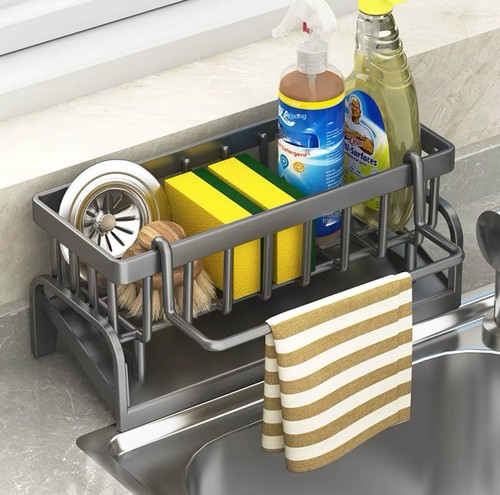 Kitchen Shelf Storage & Draining Rack for Cleaning Supplies - Picture 1 of 6