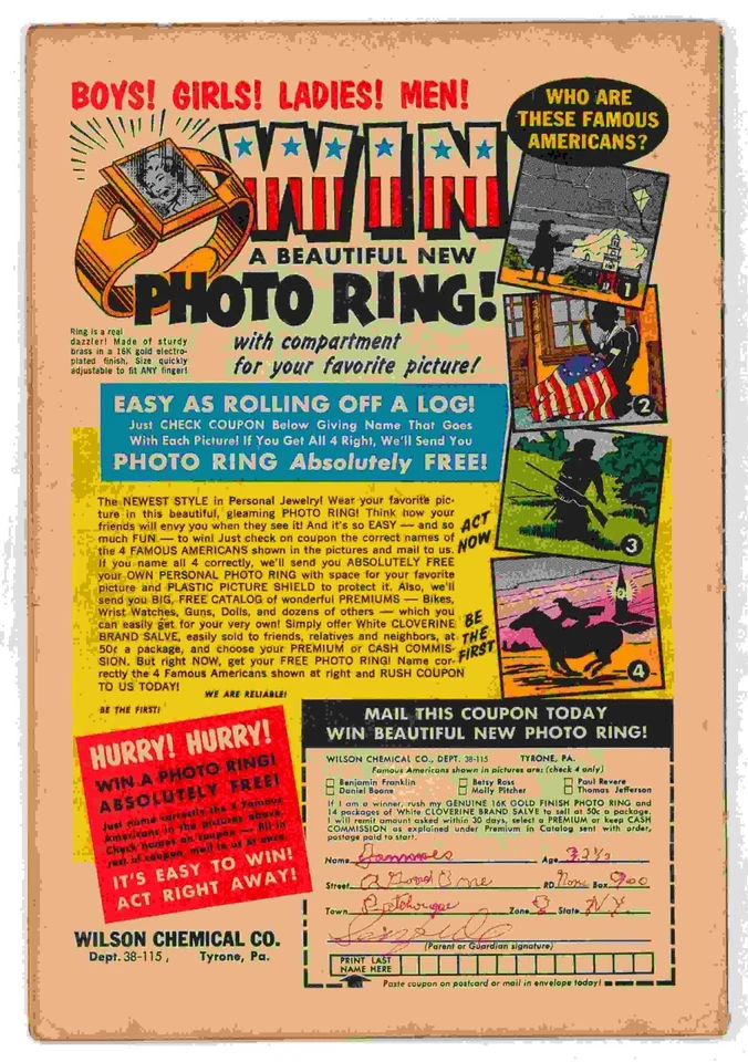 RIP HUNTER TIME MASTER #3 VG 4.0 ROSS ANDRU COVER ART DC COMICS 1961 - Image 2 of 2