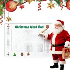 Jumbo Christmas Word Search Poster Family Christmas Event Christmas Game NEW