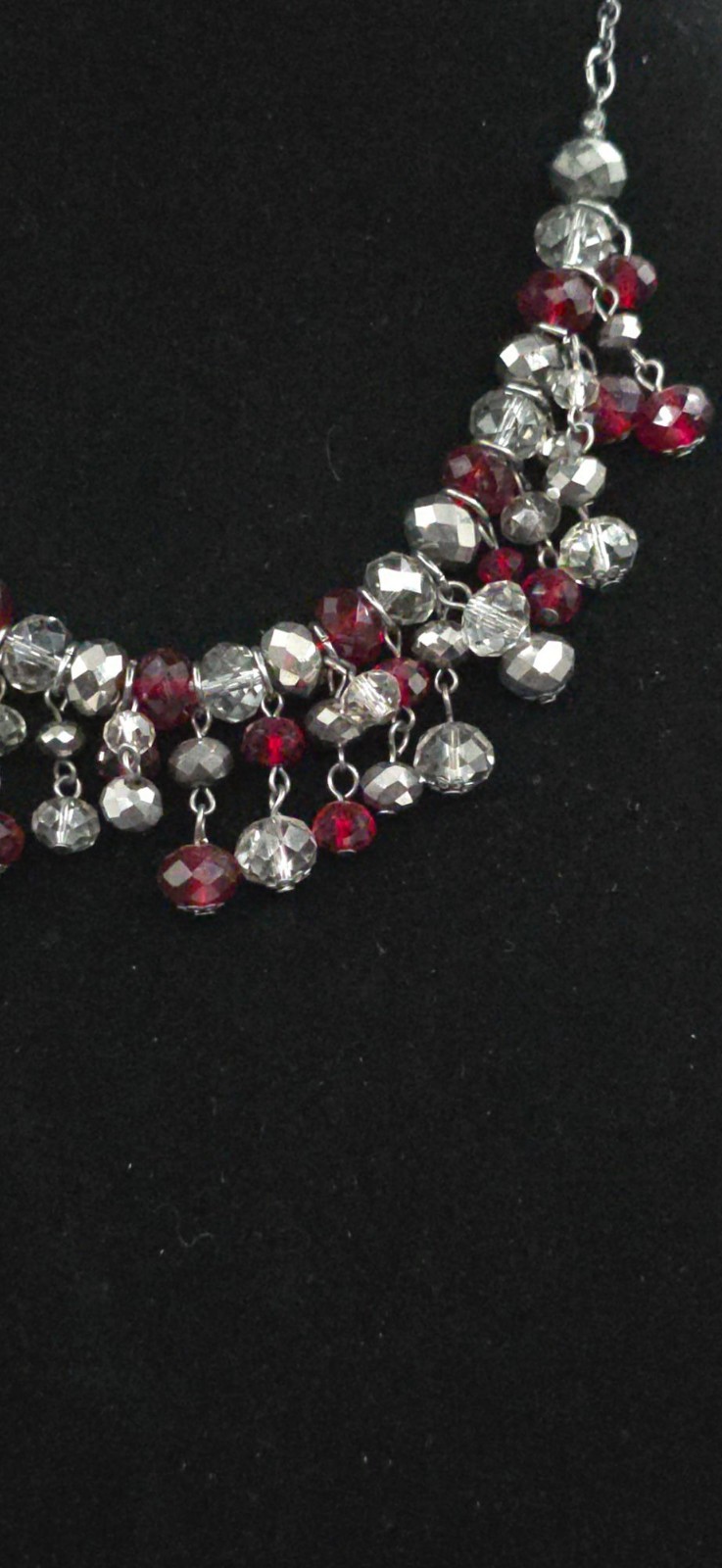 Faceted Crystal & Ruby Red Cluster Rhinestones St… - image 5