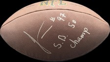 Malik Jackson Denver Broncos Signed Football PSA Autographed