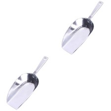 2pcs Scoop Aluminium Alloy Scoops Flour Utility Scoop Cube Sugar Scoop for