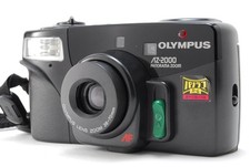 Near MINT Olympus AZ-2000 Panorama Zoom 35mm camera Black From JAPAN