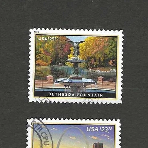 Z10 USA Bathesda  sc #5348 Fountain express stamp used Quite rare!