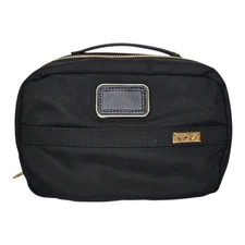 Authentic Tumi Alpha Split Travel Kit Toiletry Cosmetic Case Black Unisex