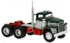 Brekina Dodge CT-900 Day Cab Truck Tractor - Green Silver 86303 HO 1/87 Scale