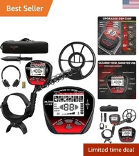 Metal Detector for Adults, Professional Metal Detectors Waterproof with 10" ...