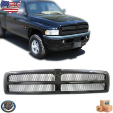 For 1994-2002 Dodge Ram 3500 Pickup Front Grill Grille Assembly Black Ch1200188