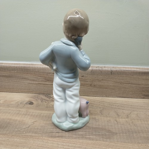 Lladro Nao Hello Mommy Boy on the Phone and Dog Figurine 1987 - Picture 3 of 5