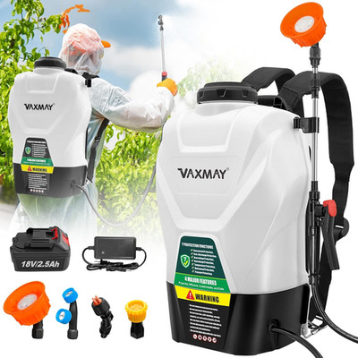 Backpack Sprayer 4 Gallon Battery Powered Garden Sprayer,  Electric Weed Sprayer