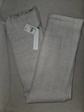 NWT Sole Society White Frayed Edge Scarf/Wrap - Soft & Chic!