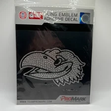 Team ProMark KANSAS Jayhawk UNIVERSITY Head Logo Bling Decal Adhesive Emblem