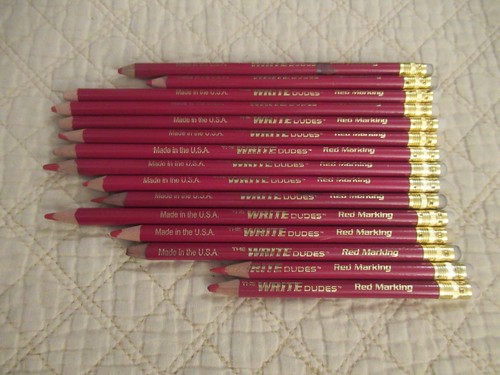 The Write Dudes Red Marking Pencils (Set of 15)
