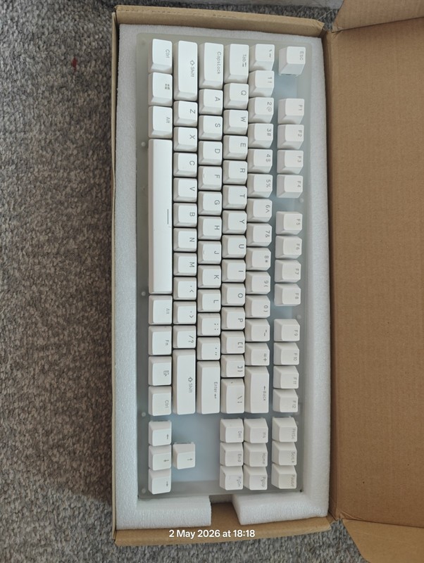 Womier HSK87 Illuminated Mechanical Keyboard Blue Switch QWERTY US Layout RGB PC