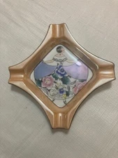 Noritake Hand painted Art deco lady ashtray