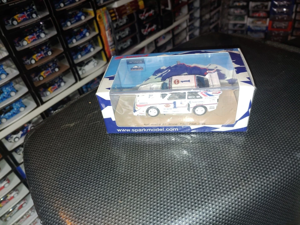 Spark Model 43pp86 AUDI QUATTRO S1 Bobby Unser WINNER PIKES PEAK 1986 -  1:43  - Immagine 3 di 4