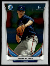 2014 Bowman Chrome #BCP1 Jason Hursh Braves 1st Bowman