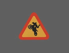 Dirt Bike Sticker Sign Trick Waterproof