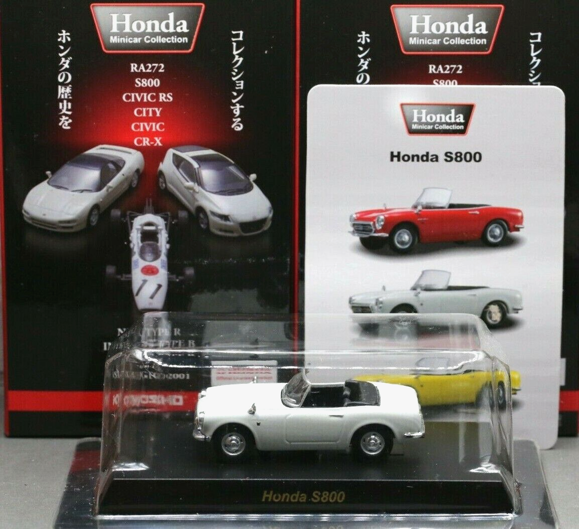 HONDA S800 1966 1/64スケール Kyosho 1/64 Honda Collection Honda S800 Roadster 1966 White