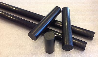 #ad #ad 4 pk Delrin Acetal Rod 1 1 4quot; 1.250 Diameter x 1.5quot; Long Black Superior Wear $8.75