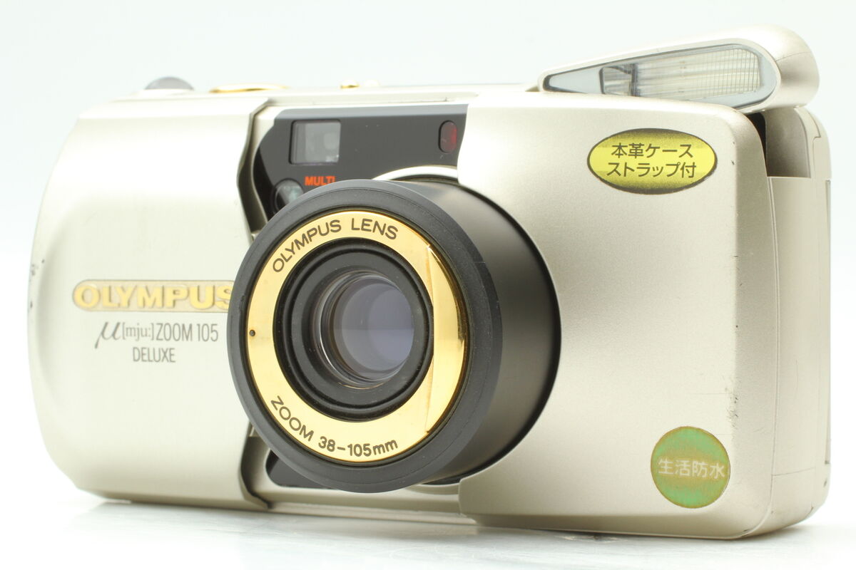 Exc+5】Olympus μ mju Zoom 105 Deluxe Point & Shoot Film Exc+5】Olympus μ mju Zoom 105 Deluxe Point & Shoot Film