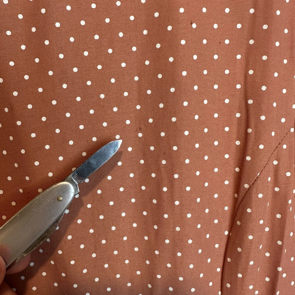 Vestido De Colección My Michelle Fit & Flare Para Mujer 9/10 Lunares Bonito Mujer Terracota Foto 4 de 4