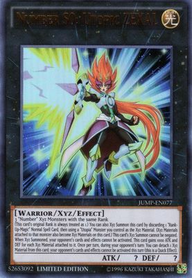 NUMBER S0: UTOPIC ZEXAL *** ULTRA RARE (MINT/NM) JUMP-EN077